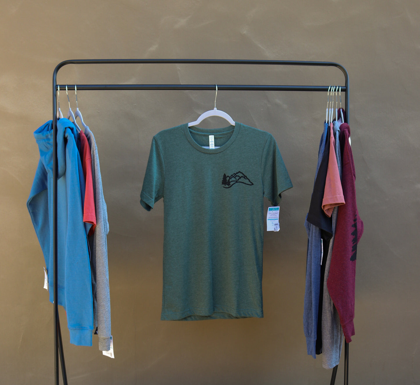 Single Tree and Mountain Scene T-Shirt