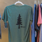 Single Tree and Mountain Scene T-Shirt