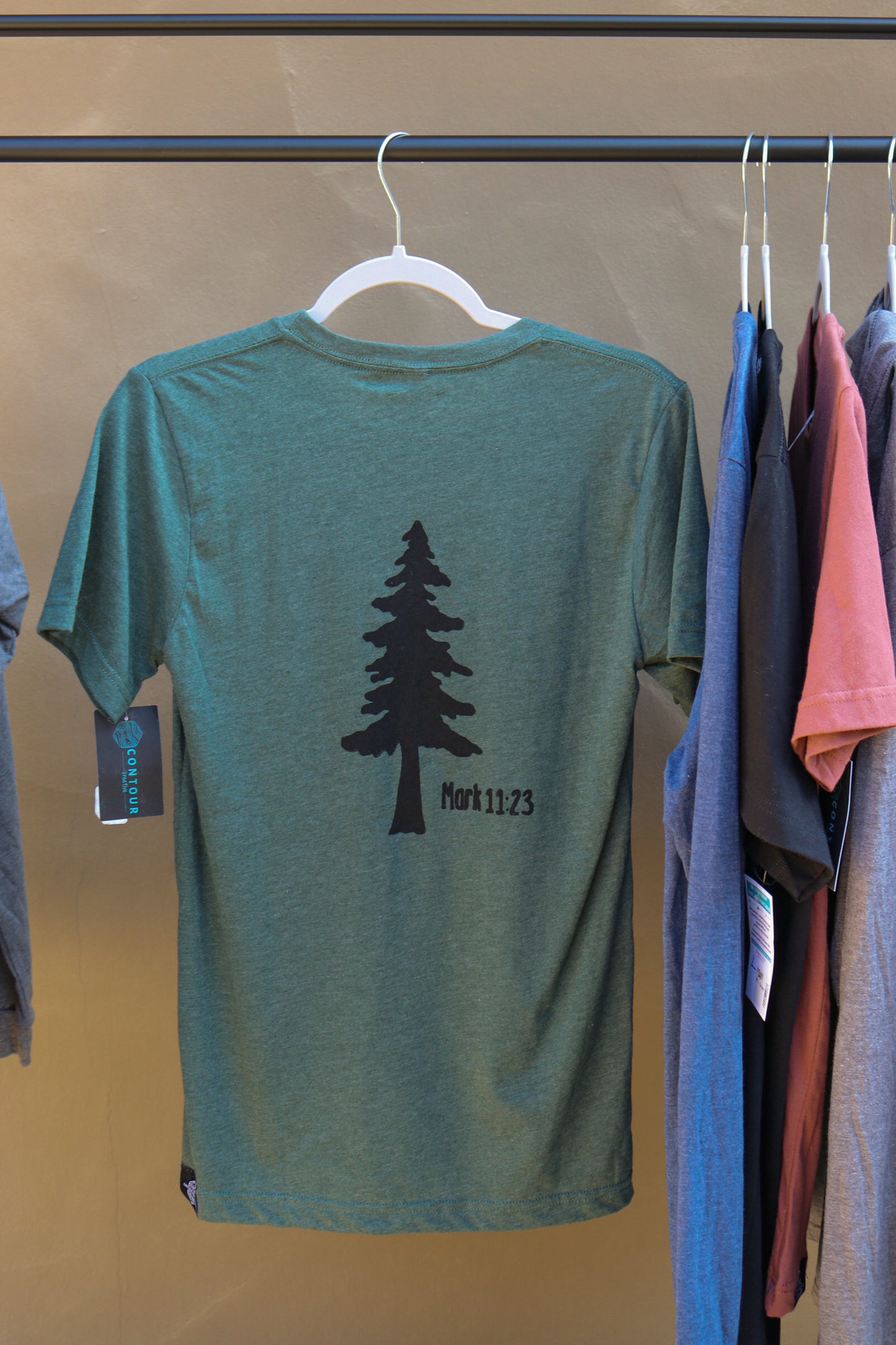 Single Tree and Mountain Scene T-Shirt